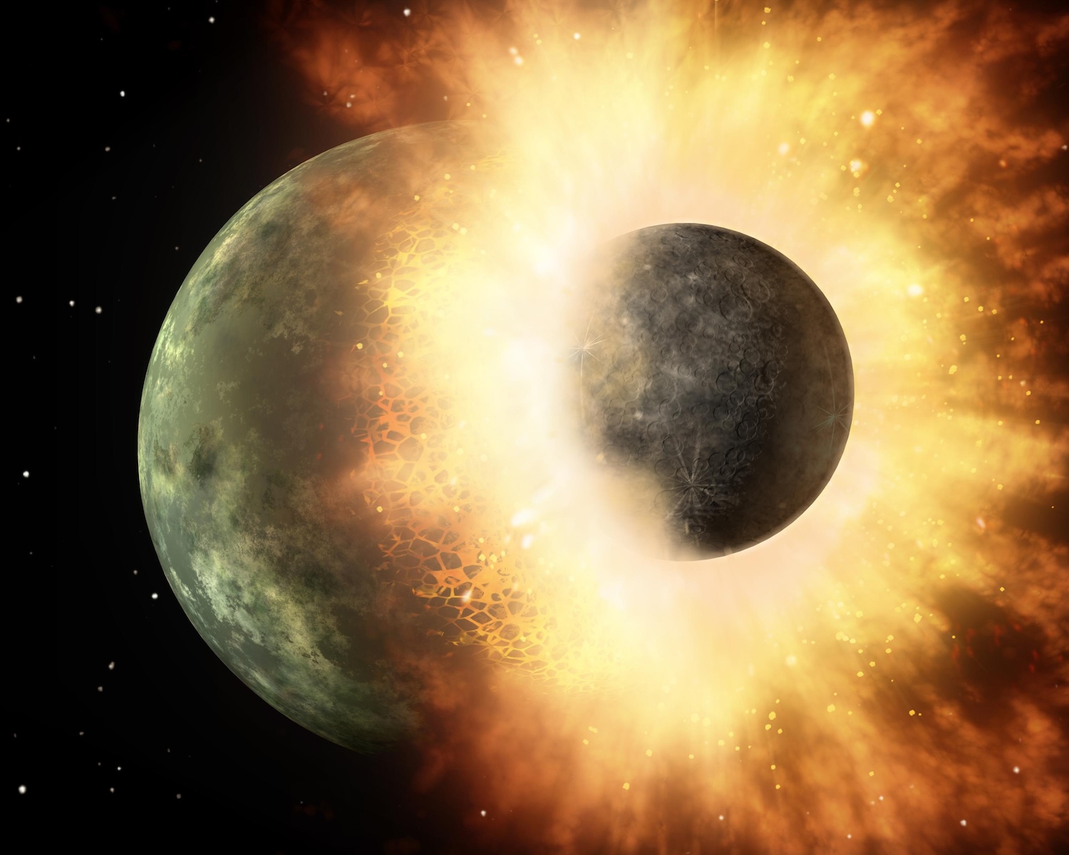Image 2 pour The Earth and its Moon : <h6><span>©</span> NASA/JPL-Caltech</h6>